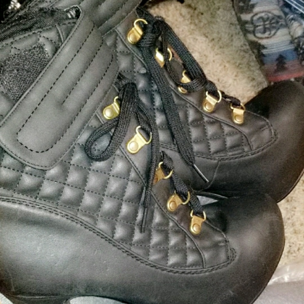 Never worn black ankle boots